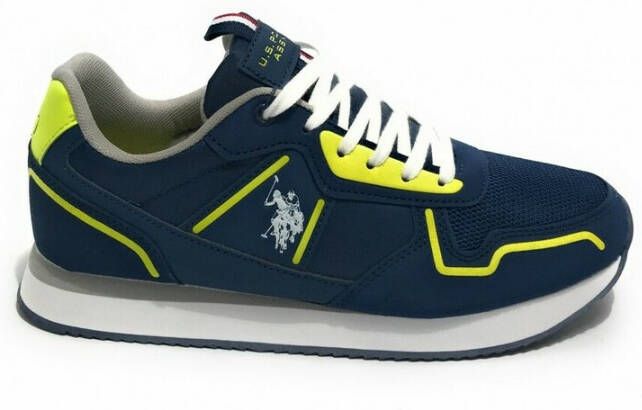 US Polo Scarpe sneaker running Nobil 004 in ecopelle Us22Up23 Blauw Heren - Foto 4