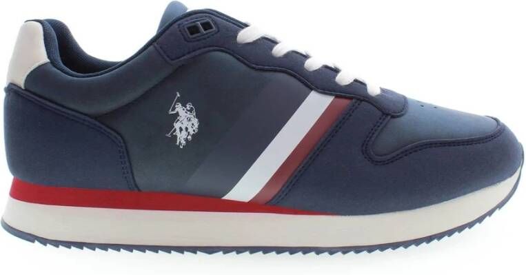 U.s. Polo Assn. Heren Sportschoen met Contrasterende Details Blauw Heren