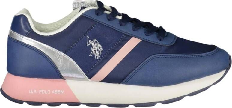 U.s. Polo Assn. Blauwe Sneakers voor Dames met Sportief Ontwerp Blauw Dames