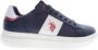 U.s. Polo Assn. Blauwe Polyester Sneaker met Contrasterende Details - Thumbnail 2
