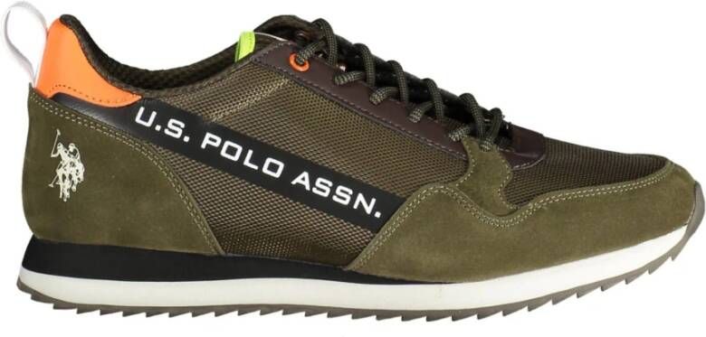 U.s. Polo Assn. Green Polyester Sneaker Groen Heren
