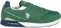 U.s. Polo Assn. Groene Slip-On Sneakers met Sportieve Details Green Heren - Thumbnail 1