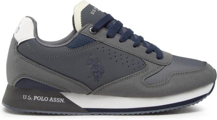 U.s. Polo Assn. Sneakers met bedrukt logo Grijs Gray Heren