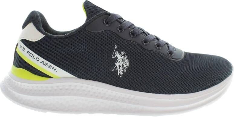 U.s. Polo Assn. Sportschoen met logo en contrasterende details Blauw Heren