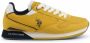 US Polo Scarpe sneakers running Nobil 003 in ecopelle e tessuto Us22Up32 Geel Heren - Thumbnail 3