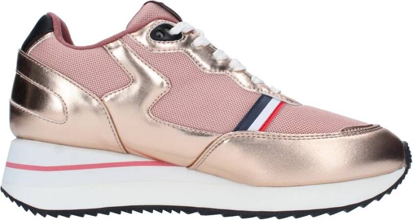 US Polo Scarpe sneakers running Livy in ecopelle mesh Ds21Up01 Roze Dames