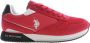 U.s. Polo Assn. Rode Sneakers voor Heren met Sportief Ontwerp Rood Heren - Thumbnail 1