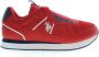 U.s. Polo Assn. Rode Polyester Sneaker met Contrasterende Details - Thumbnail 1