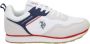 U.s. Polo Assn. Dames Sneakers Wit Print Lente Zomer White Dames - Thumbnail 1