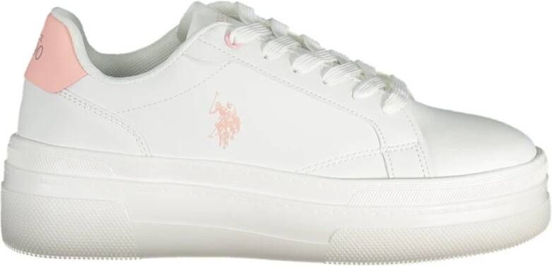U.s. Polo Assn. White Sneakers Wit Dames