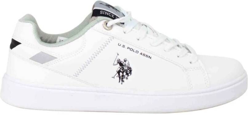 U.s. Polo Assn. Slip-On Print Sneakers White Heren