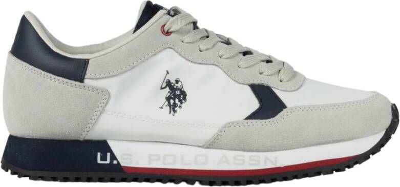 U.s. Polo Assn. Witte Cleef Sneaker Hardloopschoenen White Heren