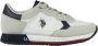 U.s. Polo Assn. Witte Cleef Sneaker Hardloopschoenen White Heren - Thumbnail 1