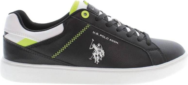 U.s. Polo Assn. Heren Sneakers Zwart Print Alle Seizoenen Zwart Heren