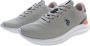U.s. Polo Assn. Sportieve Veterschoenen Grijs Contrast Logo Gray Heren - Thumbnail 2
