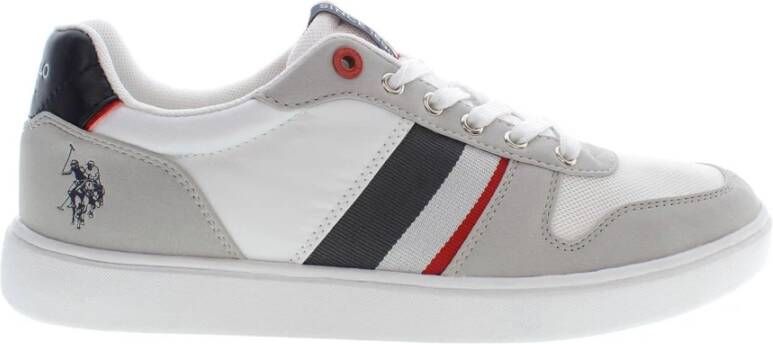 U.s. Polo Assn. Sportieve Veterschoenen Grijs Contrast Logo Gray Heren