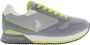 U.s. Polo Assn. Grijze Vetersportschoenen met Contrasterende Details Gray Heren - Thumbnail 1