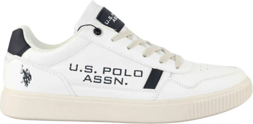 U.s. Polo Assn. Stijlvolle Bianco Blu Sneakers White Heren