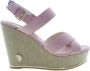 U.s. Polo Assn. Stijlvolle Espadrilles Sandalen Pink Dames - Thumbnail 1