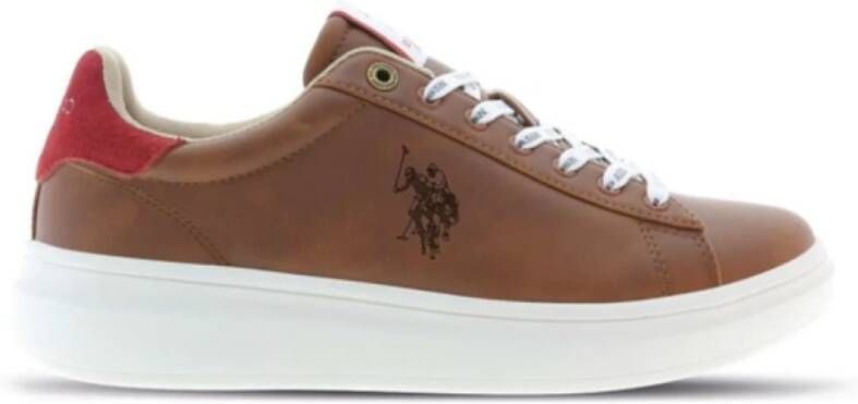 U.s. Polo Assn. Stijlvolle Leren Schoenen Brown Heren