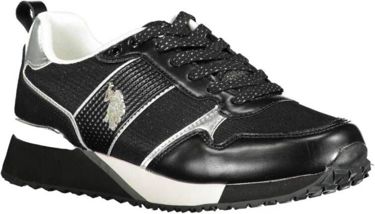 U.s. Polo Assn. Stijlvolle witte polyester sneakers