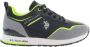 U.s. Polo Assn. Stijlvolle Zwarte Polyester Sneaker - Thumbnail 1