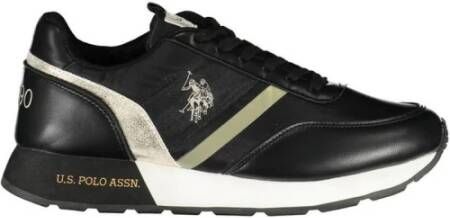 U.s. Polo Assn. Stijlvolle zwarte sneakers met logo