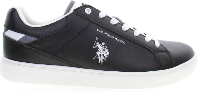 U.s. Polo Assn. Heren Rokko Sneakers in Zwart Eco Leer Black Heren