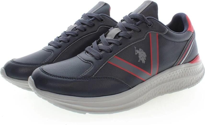 U.s. Polo Assn. Blauwe Polyester Sneaker met Veters en Logo Multicolor Heren - Foto 2