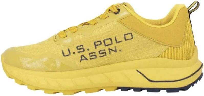 U.s. Polo Assn. Gele hardloopschoenen Seth001 van eco-leer mesh voor heren Yellow Heren