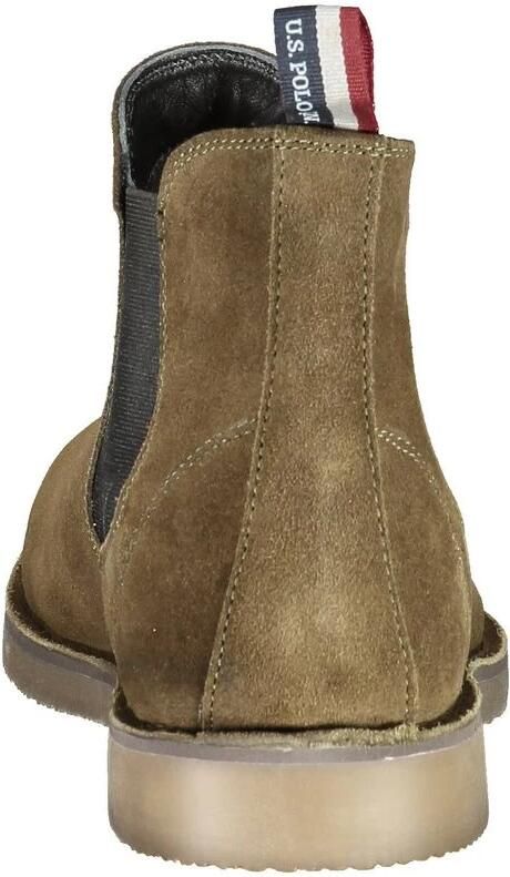 U.s. Polo Assn. Groene Herenlaars Elastisch Detail Contrast Logo Green Heren