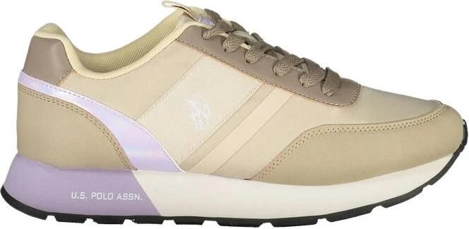 U.s. Polo Assn. Beige Nylon Sneaker met Contrasterende Details - Foto 2