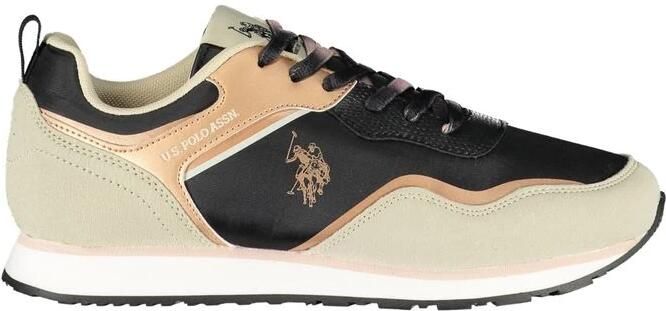 U.s. Polo Assn. Klassieke Sneaker ZwartBeige Vrouwen Polyester Black Dames