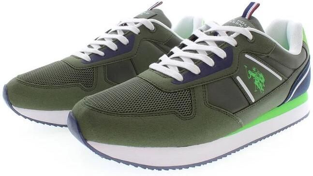 U.s. Polo Assn. Dynamische Groene Sneakers met Iconische Details Green Heren - Foto 3
