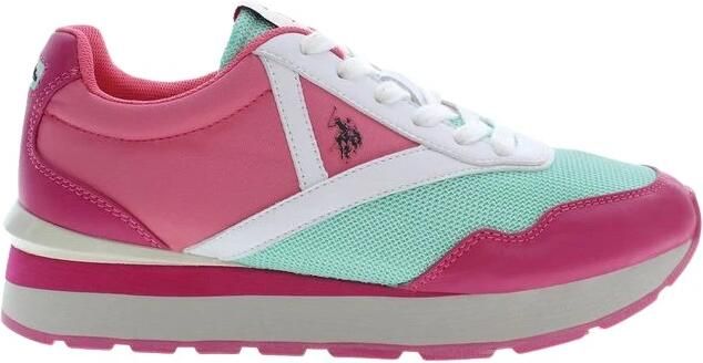 U.s. Polo Assn. Dames Roze Sneakers met Sportschoen Stijl Roze