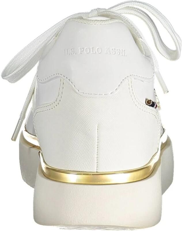 U.s. Polo Assn. Witte Hailey Sneaker Chic Lace-Up White Dames