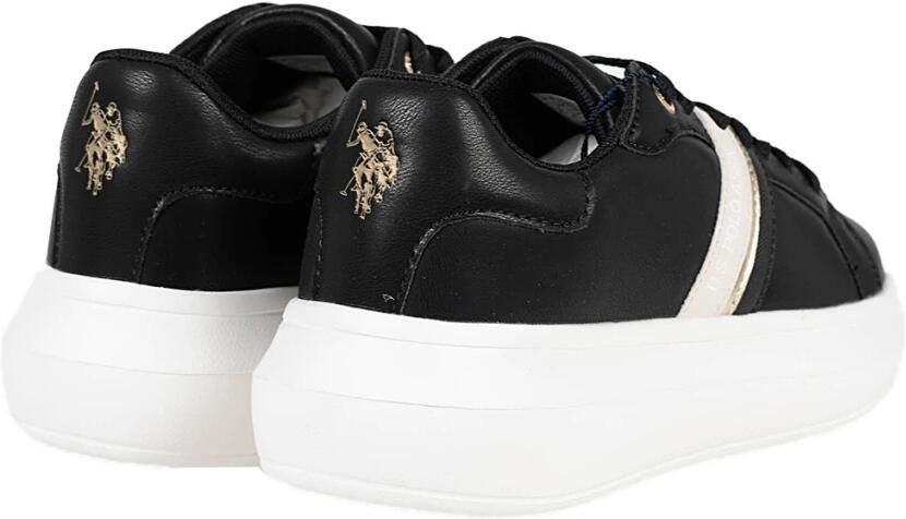 U.s. Polo Assn. Zwarte Sneakers voor Dames met Sportief Ontwerp Zwart Dames - Foto 4