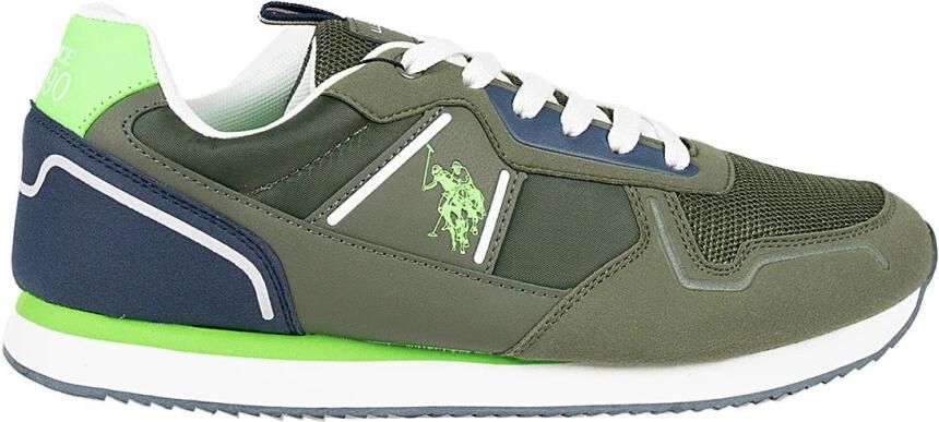 U.s. Polo Assn. Dynamische Groene Sneakers met Iconische Details Green Heren