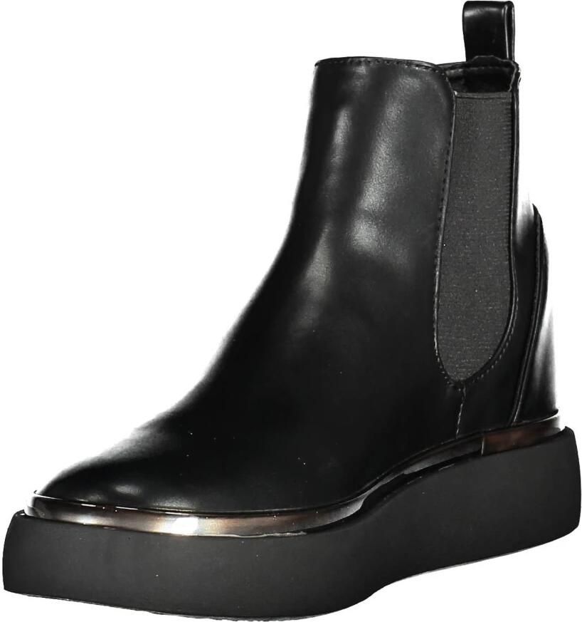 U.s. Polo Assn. Elegante Lage Enkellaars met Contrasterende Details Black Dames