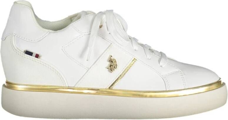 U.s. Polo Assn. Witte Hailey Sneaker Chic Lace-Up White Dames