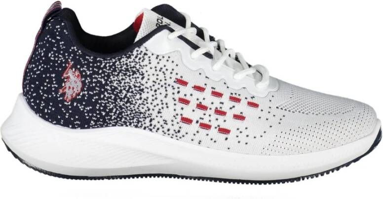 U.s. Polo Assn. Witte sneakers voor heren met sportief ontwerp Wit Heren