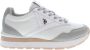 U.s. Polo Assn. Witte Polyester Sneaker met Contrasterende Details White Dames - Thumbnail 10