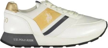 U.s. Polo Assn. Witte Sneaker met Contrasterende Details