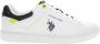U.s. Polo Assn. Witte Print Slip-On Sneakers met Sportieve Details White Heren - Thumbnail 2
