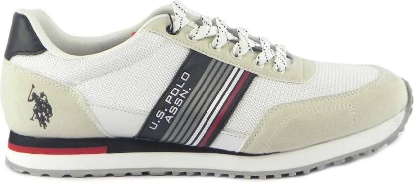 U.s. Polo Assn. Witte Sneakers Klassieke Stijl Multicolor Heren