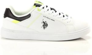 U.s. Polo Assn. Witte sneakers met print voor heren Wit Heren