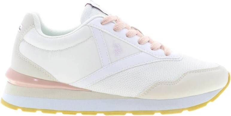 U.s. Polo Assn. Witte sneakers voor dames met sportief ontwerp Wit Dames