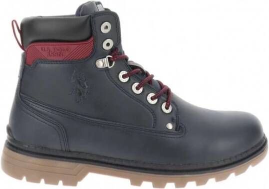 U.s. Polo Assn. Blauwe Laag Detail Hoge Laarzen Blue Heren