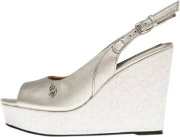 U.s. Polo Assn. Zilveren Sleehak Espadrilles Elegant Model