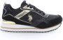 U.s. Polo Assn. Zwarte Polyester Sneaker met Contrasterende Details - Thumbnail 3